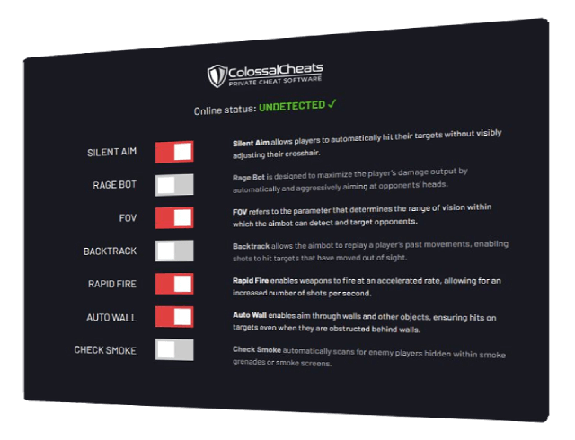 ColossalCheats aimbot and wallhack showcase
